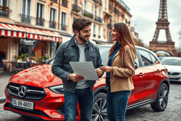 Image d'une voiture neuve symbolisant le concept de financement rapide pour l'achat automobile.