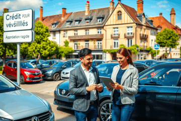 Un client heureux recevant une approbation rapide pour son crédit auto