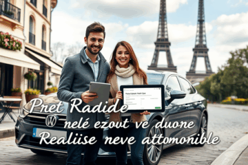 Image d'une voiture de rêve réalisée grâce à un prêt rapide