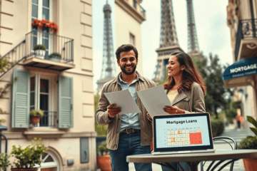 Image illustrant un prêt immobilier à taux spéciaux avec des documents financiers et un ordinateur