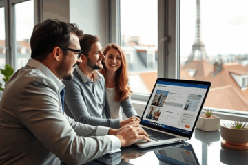 Image illustrant un processus simple et rapide de financement immobilier