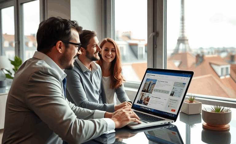 Image illustrant un processus simple et rapide de financement immobilier