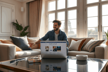 Person signing online loan agreement with Crédit du Nord