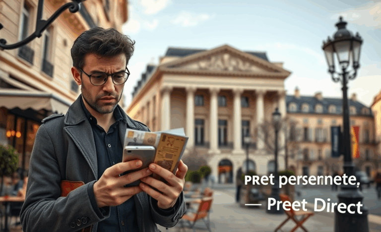 Image représentant une personne obtenant un Prêt Direct pour gérer une urgence budgétaire.