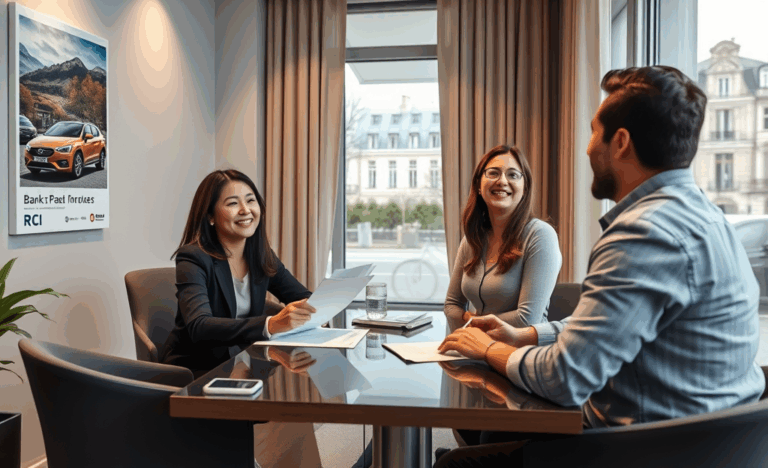 Image d'un client satisfait obtenant un prêt personnel facilement avec RCI Bank.