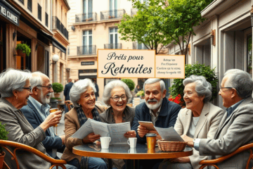 Image de retraités discutant de prêts spéciaux avec un conseiller financier