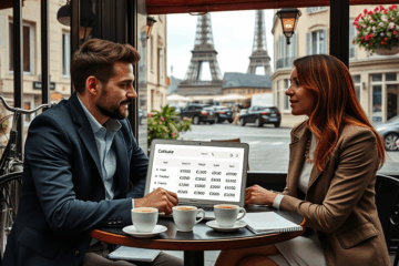 Image représentant une personne calculant la capacité d'emprunt pour un prêt personnel.