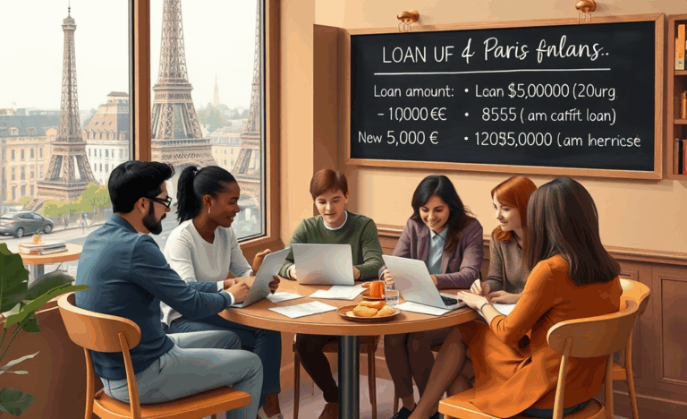 Image illustrant diverses options de prêts personnels disponibles pour financer des projets