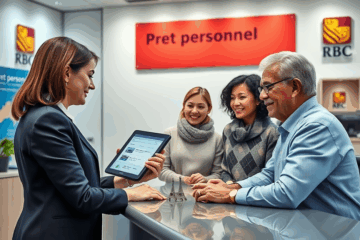 Photographie illustrative d'une personne heureuse recevant une approbation de prêt rapide de RBC Royal Bank