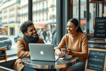 Image montrant des documents financiers et un ordinateur portable, représentant le prêt personnel de Spring Financial pour des ressources immédiates.