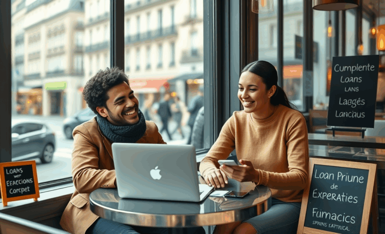 Image montrant des documents financiers et un ordinateur portable, représentant le prêt personnel de Spring Financial pour des ressources immédiates.