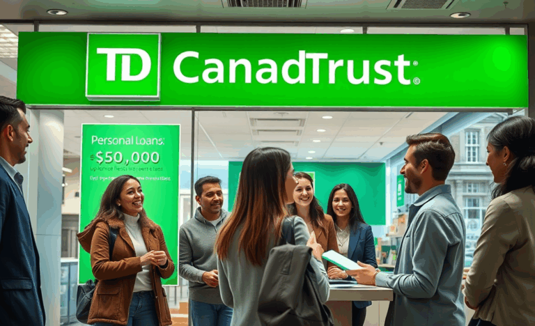 Image illustrant un Prêt Personnel rapide et accessible chez TD Canada Trust pour urgences financières.