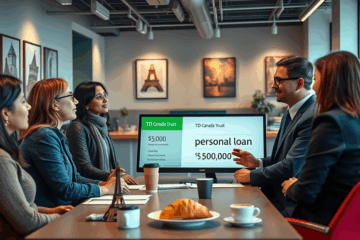Image d'une personne consultant un conseiller de TD Canada Trust pour un prêt personnel