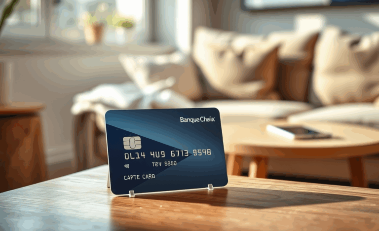 Image illustrant la Carte de Crédit Banque Chaix avec des informations sur l'approbation rapide.