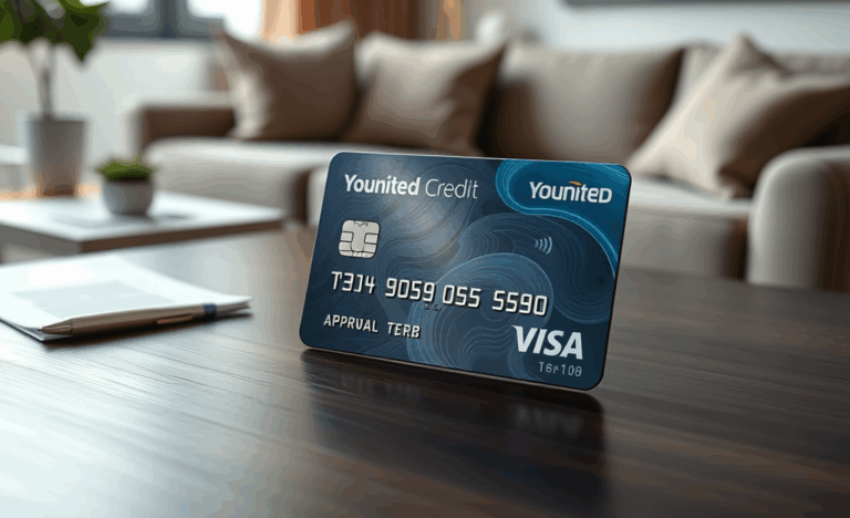 Illustration de la Carte de Crédit Younited Credit avec approbation jusqu'à 7500 €