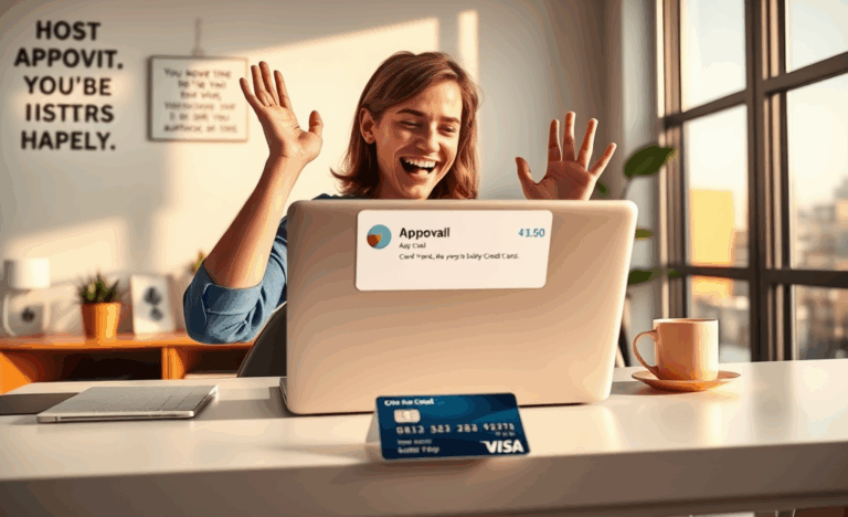 Image d'une carte de crédit symbolisant une approbation rapide en quelques minutes.